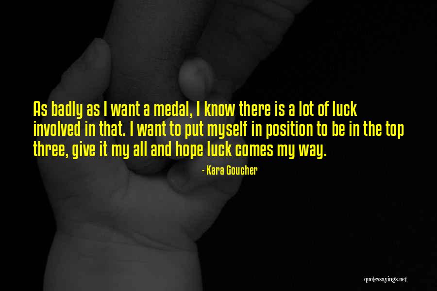 Not Giving Up On Hope Quotes By Kara Goucher Not Giving Up On Hope Quotes By Kara Goucher