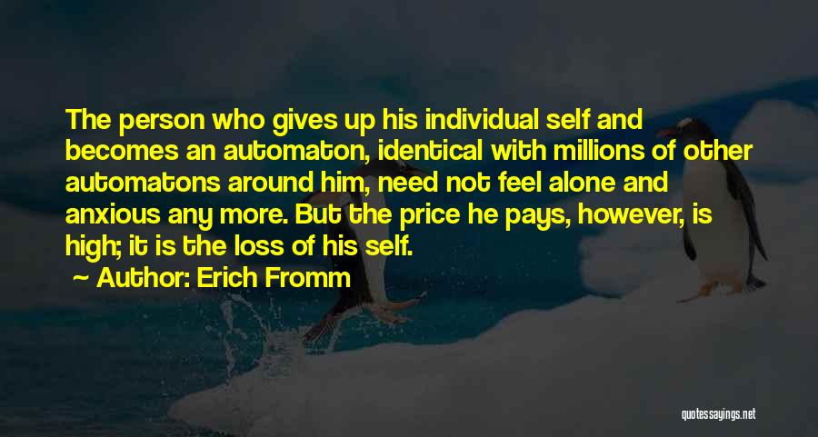 Not Giving Up Quotes By Erich Fromm