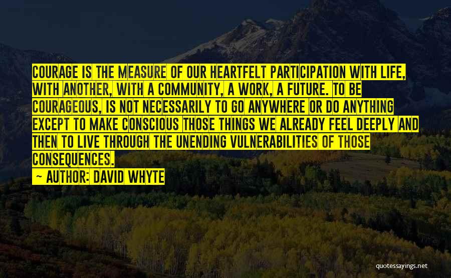 Not Going Anywhere In Life Quotes By David Whyte
