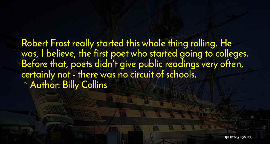 Not Going To School Quotes By Billy Collins