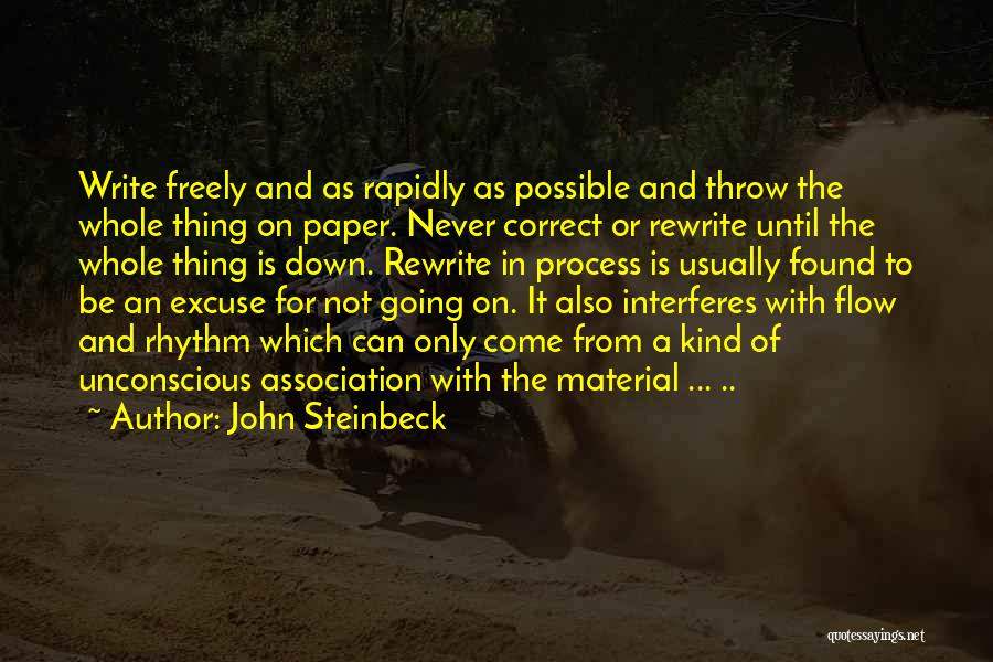 Not Going With The Flow Quotes By John Steinbeck