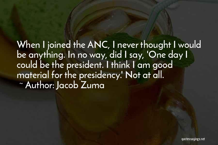 Not Good At Anything Quotes By Jacob Zuma