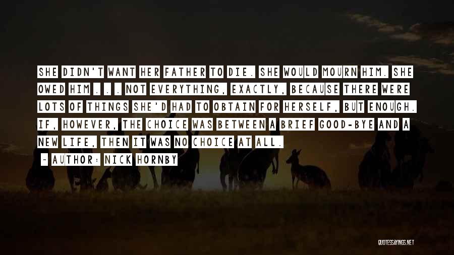 Not Good Enough For Him Quotes By Nick Hornby