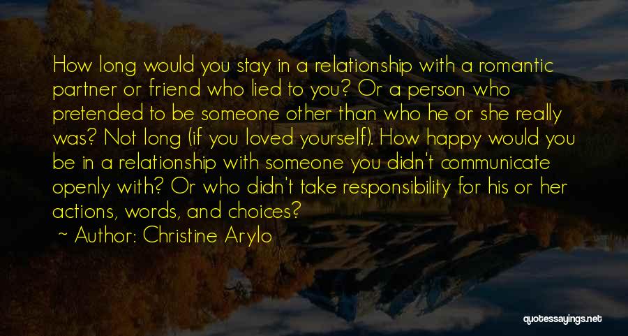 Not Happy Relationship Quotes By Christine Arylo