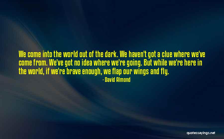 Not Having A Clue Quotes By David Almond Not Having A Clue Quotes By David Almond
