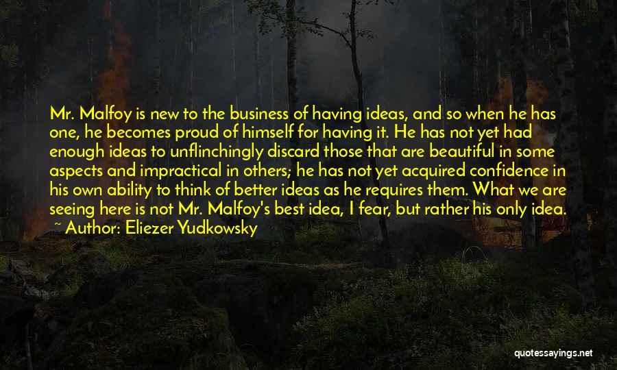 Not Having Confidence Quotes By Eliezer Yudkowsky