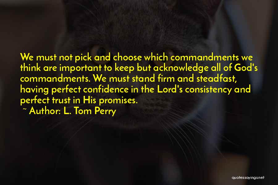 Not Having Confidence Quotes By L. Tom Perry