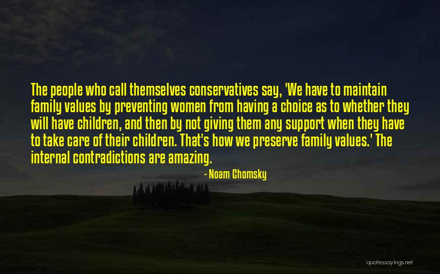 Not Having Family Support Quotes By Noam Chomsky