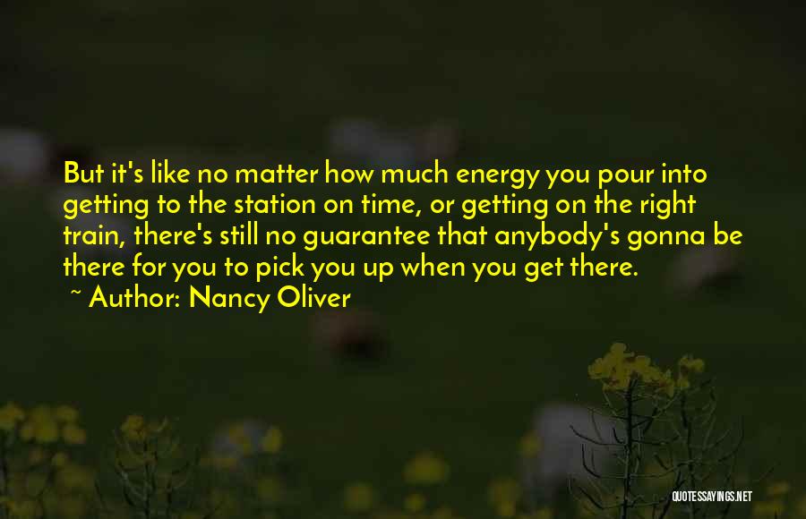 Not Having Time For Friends Quotes By Nancy Oliver