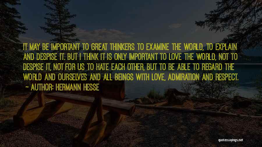 Not Important Love Quotes By Hermann Hesse