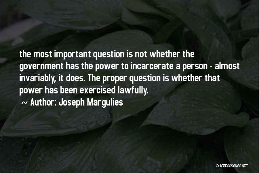 Not Important Person Quotes By Joseph Margulies