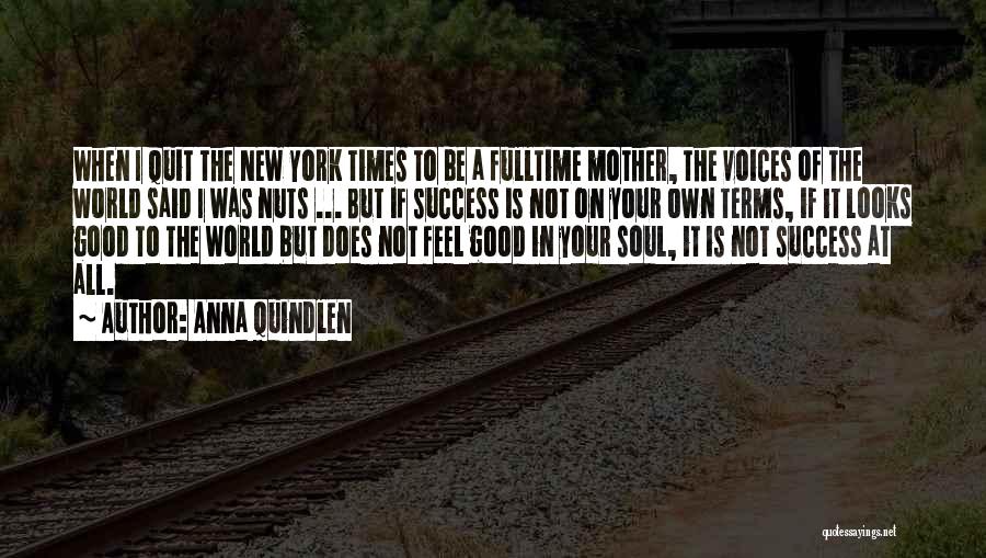 Not In Good Terms Quotes By Anna Quindlen