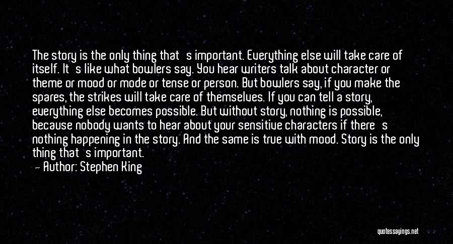 Not In Mood To Talk Quotes By Stephen King