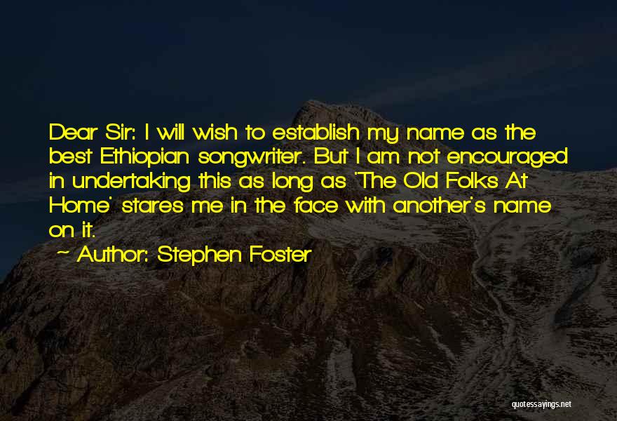 Not In My Name Quotes By Stephen Foster