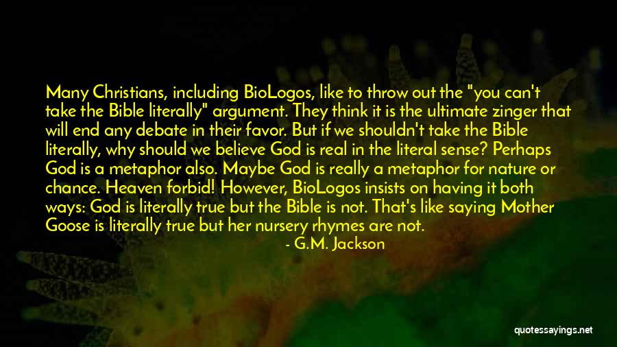 Not In The Bible Quotes By G.M. Jackson