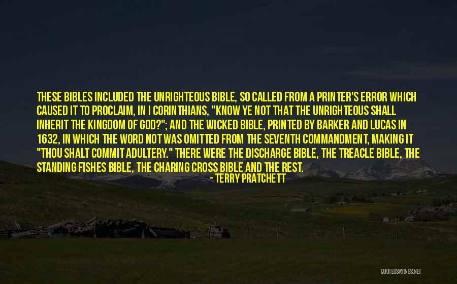 Not In The Bible Quotes By Terry Pratchett