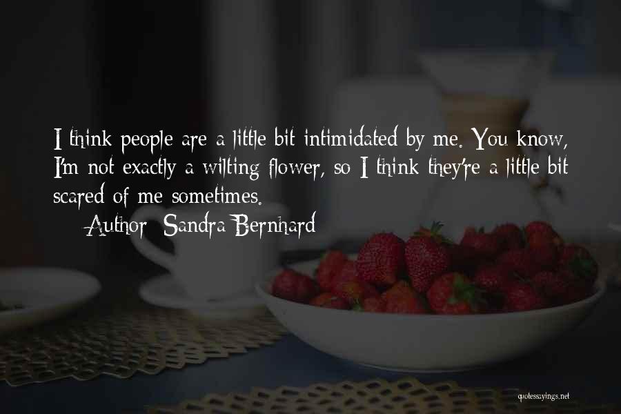 Not Intimidated Quotes By Sandra Bernhard