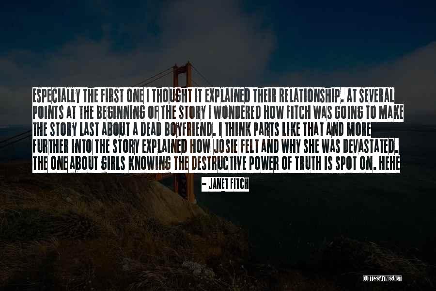 Not Knowing About A Relationship Quotes By Janet Fitch Not Knowing About A Relationship Quotes By Janet Fitch
