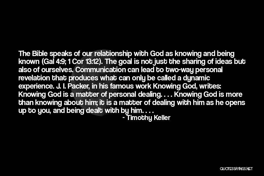 Not Knowing About A Relationship Quotes By Timothy Keller Not Knowing About A Relationship Quotes By Timothy Keller