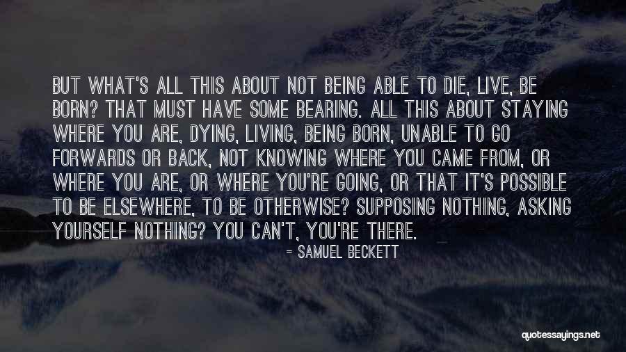 Not Knowing About Yourself Quotes By Samuel Beckett