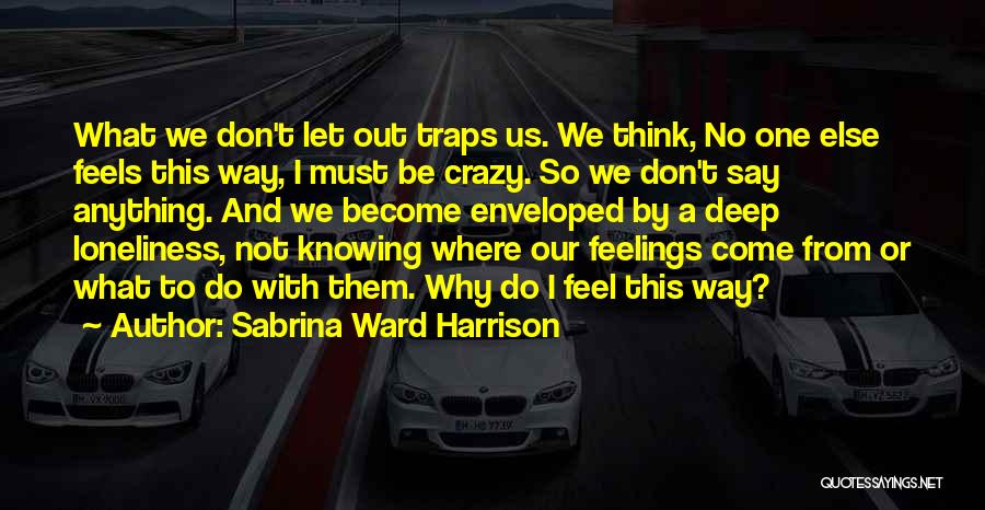 Not Knowing How To Say How You Feel Quotes By Sabrina Ward Harrison