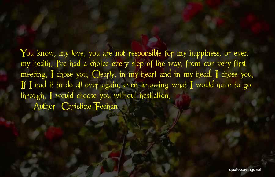 Not Knowing If You're In Love Quotes By Christine Feehan