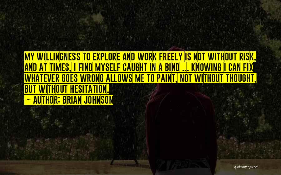 Not Knowing Myself Quotes By Brian Johnson