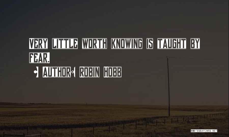 Not Knowing Someone's Worth Quotes By Robin Hobb