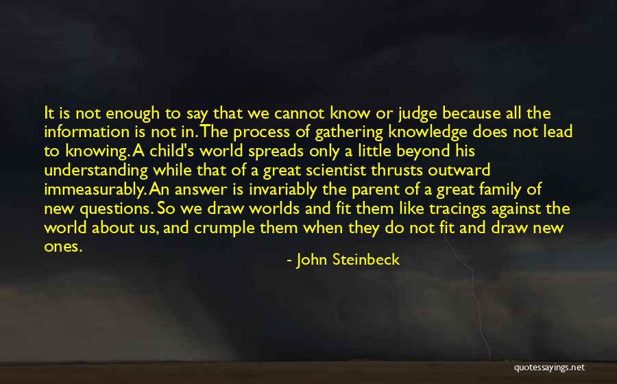 Not Knowing The Answer Quotes By John Steinbeck