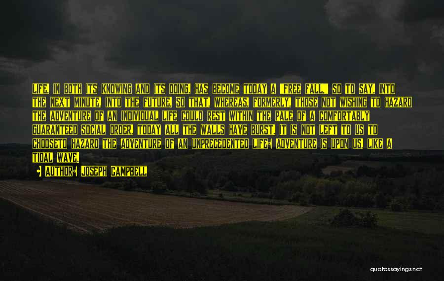 Not Knowing What To Do In The Future Quotes By Joseph Campbell