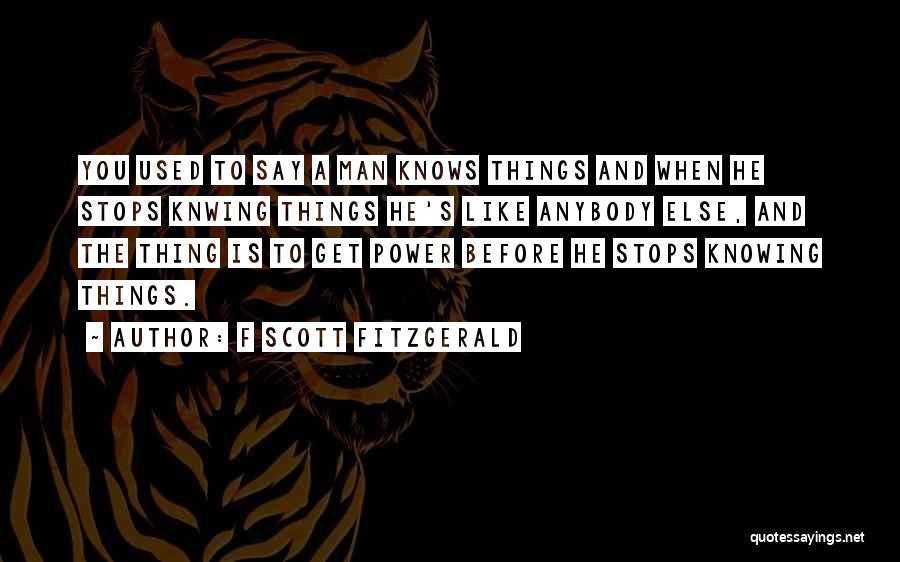 Not Knowing What To Say To Someone You Like Quotes By F Scott Fitzgerald