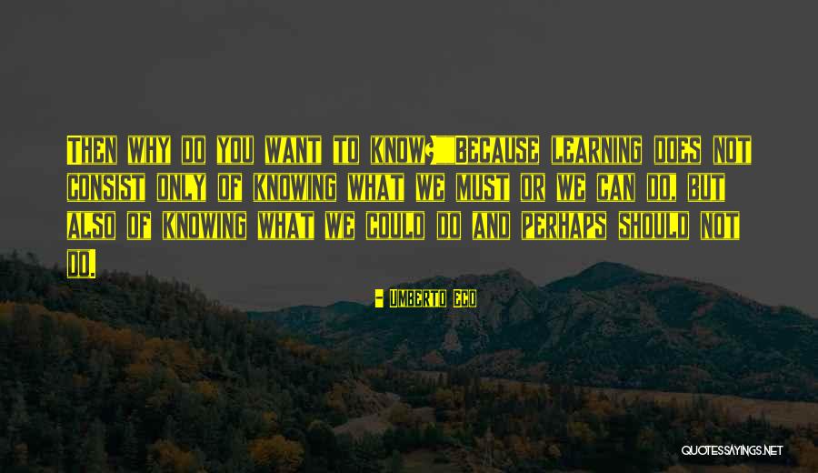 Not Knowing What We Want Quotes By Umberto Eco Not Knowing What We Want Quotes By Umberto Eco