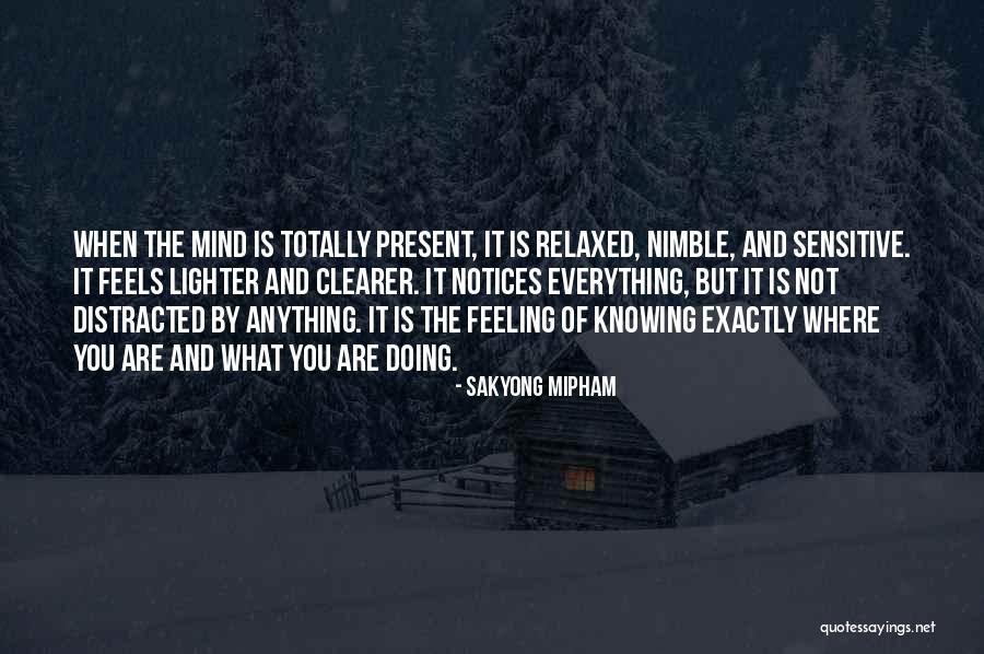 Not Knowing What You're Feeling Quotes By Sakyong Mipham Not Knowing What You're Feeling Quotes By Sakyong Mipham