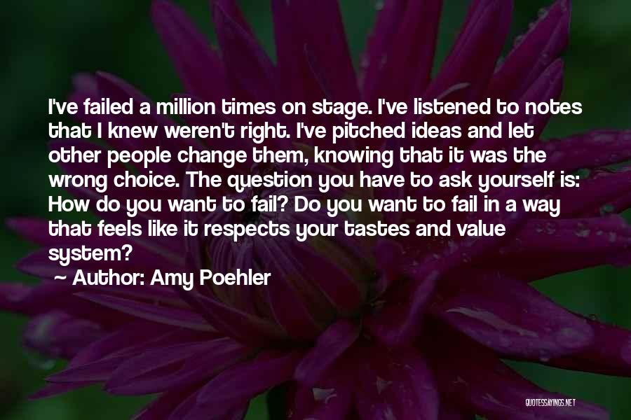 Not Knowing What You've Done Wrong Quotes By Amy Poehler