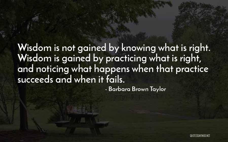 Not Knowing What's Right Quotes By Barbara Brown Taylor