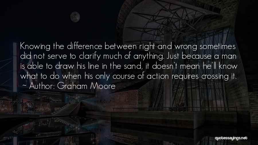 Not Knowing What's Right Quotes By Graham Moore