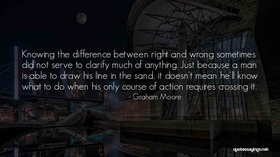 Not Knowing What's Right Quotes By Graham Moore