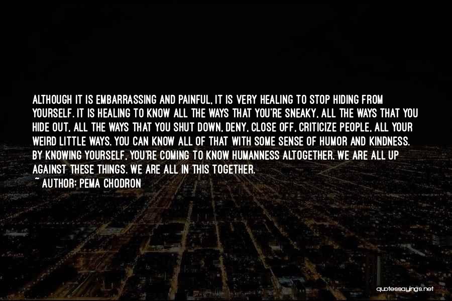 Not Knowing When To Shut Up Quotes By Pema Chodron