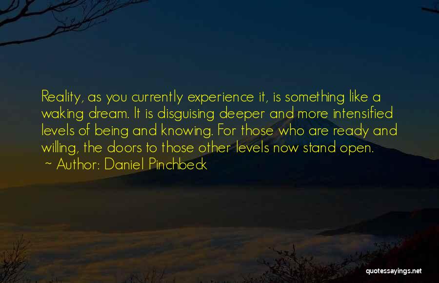 Not Knowing Where You Stand Quotes By Daniel Pinchbeck