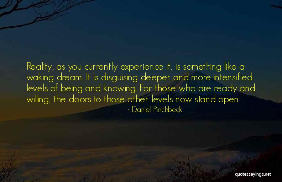 Not Knowing Where You Stand With Someone Quotes By Daniel Pinchbeck