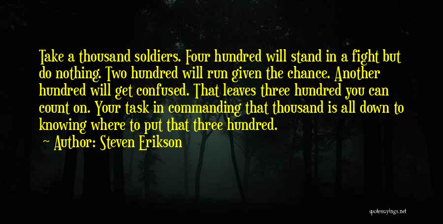 Not Knowing Where You Stand With Someone Quotes By Steven Erikson