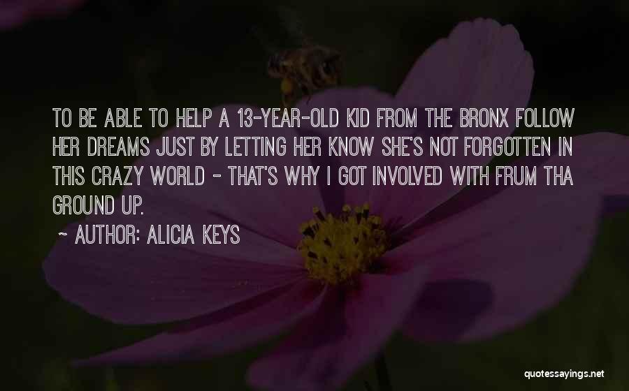 Not Letting Go Of Your Dreams Quotes By Alicia Keys