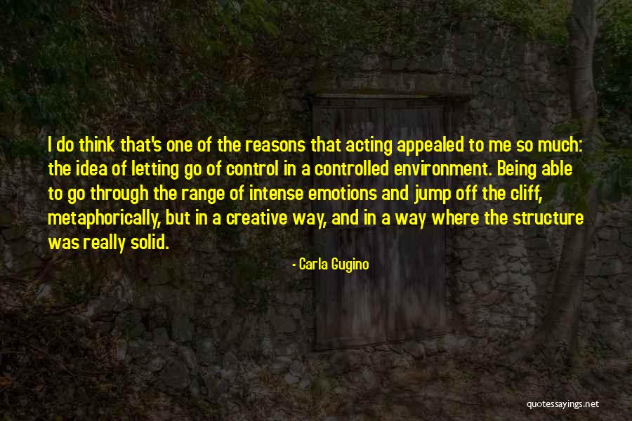 Not Letting Others Control Your Emotions Quotes By Carla Gugino