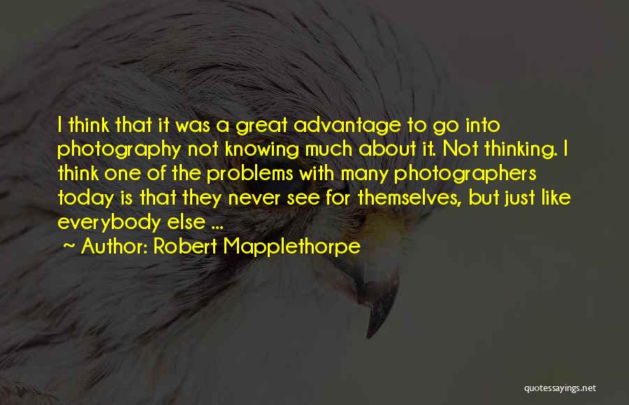 Not Like Everybody Else Quotes By Robert Mapplethorpe