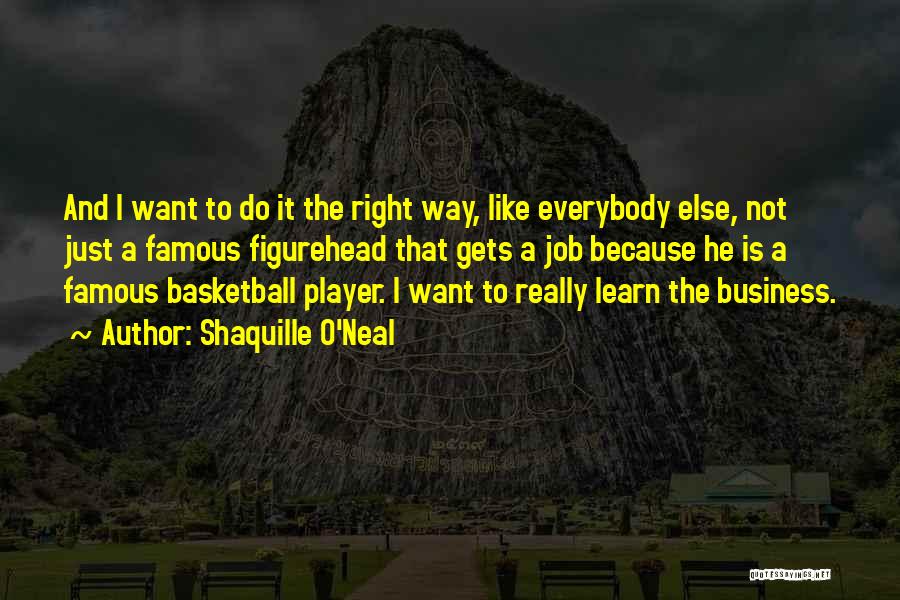 Not Like Everybody Else Quotes By Shaquille O'Neal