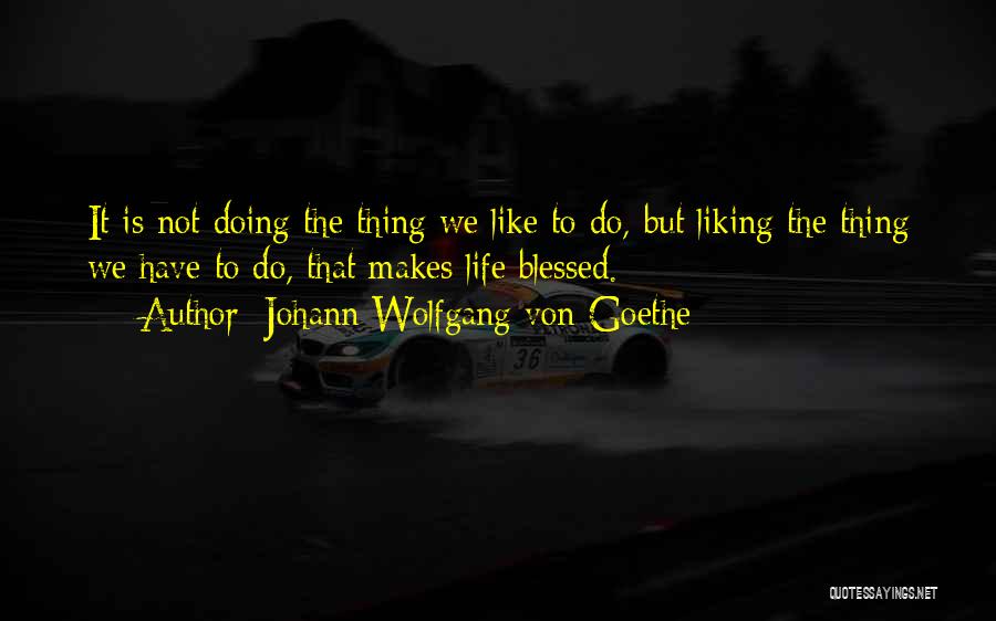 Not Liking Life Quotes By Johann Wolfgang Von Goethe
