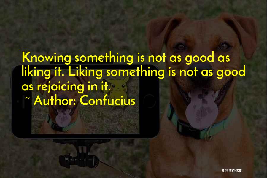 Not Liking Something Quotes By Confucius