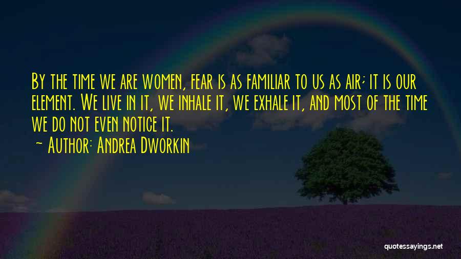 Not Live In Fear Quotes By Andrea Dworkin