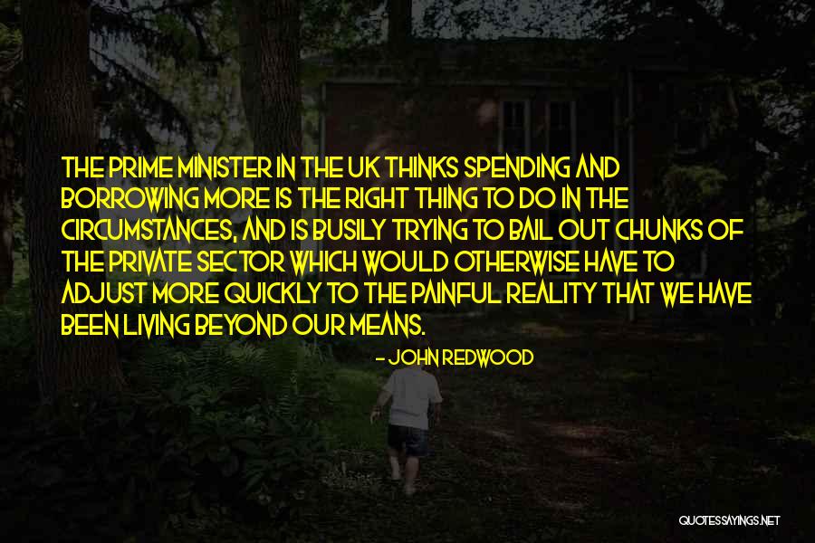 Not Living Beyond Your Means Quotes By John Redwood Not Living Beyond Your Means Quotes By John Redwood