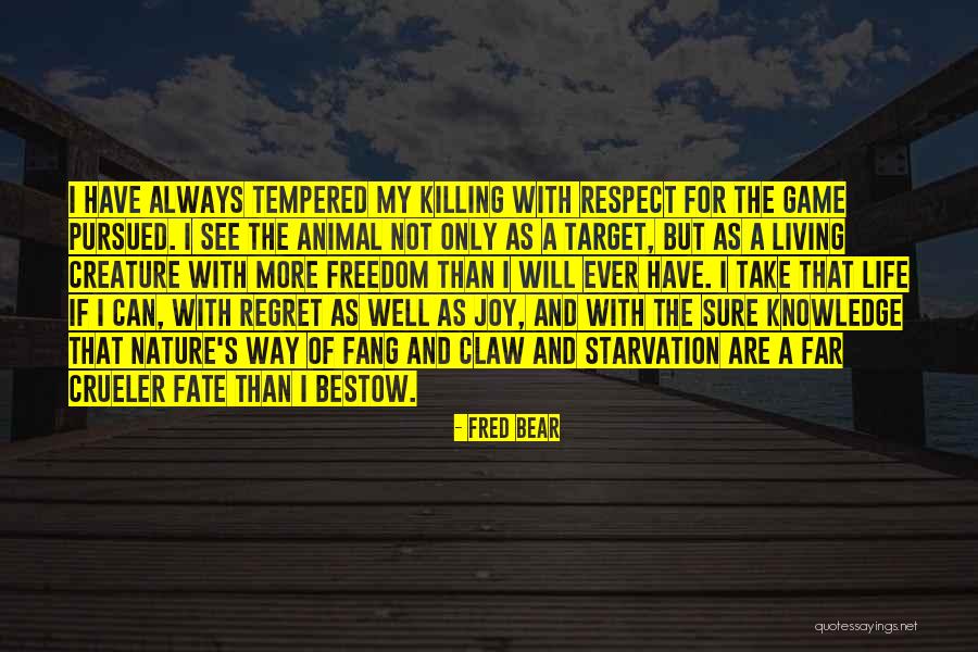 Not Living In Regret Quotes By Fred Bear Not Living In Regret Quotes By Fred Bear